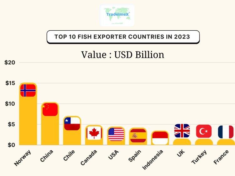 Top 10 Fish Exporter countries in 2023